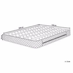 Memory Foam Pocket Spring Mattress GLORY Medium 140 x 200 cm (EU Double)