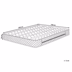 Memory Foam Pocket Spring Mattress GLORY Medium 160 x 200 cm (EU King Size)