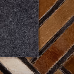 Cowhide Area Rug 160 x 230 cm Brown TEKIR