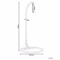 Hanging Chair Stand STAN Metal Black