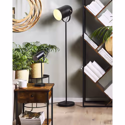 Floor Lamp TYRIA Adjustable Metal Black