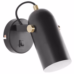 Spotlight Lamp TYRIA Adjustable Metal Black