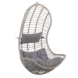Rattan Hanging Chair Grey PINETO