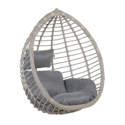 Rattan Hanging Chair Grey TOLLO