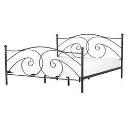 Bed Metal DINARD 140 x 200 cm (EU Double) Black