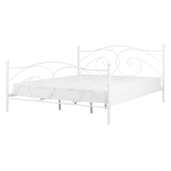 Bed Metal DINARD 140 x 200 cm (EU Double) White