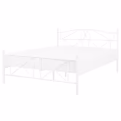 Bed Metal RODEZ 140 x 200 cm (EU Double) White