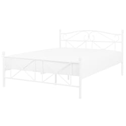 Bed Metal RODEZ 140 x 200 cm (EU Double) White