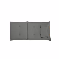 Set of 2 Outdoor Seat/Back Cushions Grey TOSCANA/JAVA