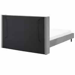 Bed Velvet VILLETTE 160 x 200 cm (EU King Size) Grey - Additional view 4