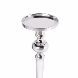 Candle Holder SANAFA Metal 41 cm Silver