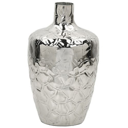 Flower Vase INSHAS Metal 39 cm Silver