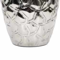 Flower Vase INSHAS Metal 39 cm Silver