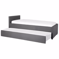 Trundle Bed Fabric MARMANDE 80 x 200 cm (EU Small Single) Dark Grey