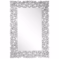 Wall Mirror MERNEL 60 cm 90 cm Silver