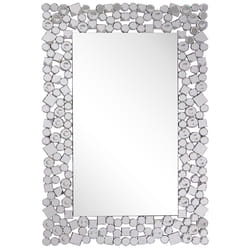 Wall Mirror MERNEL 60 cm 90 cm Silver