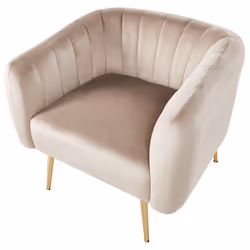 Armchair LACONIA Velvet Taupe - Additional view 4