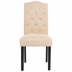Set of 2 Dining Chairs SHIRLEY Beige