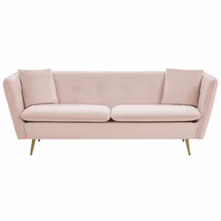 Sofa FREDERICA Velvet Pink 3 Seater