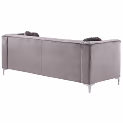 Corner Sofa FLEN Velvet Grey 3 Seater Left Hand - Additional view 4