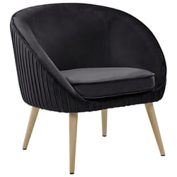 Armchair TROMSO Velvet Black