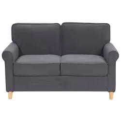 Sofa RONNEBY Velvet Dark Grey 2 Seater