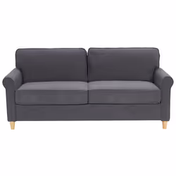 Sofa RONNEBY Velvet Dark Grey 3 Seater