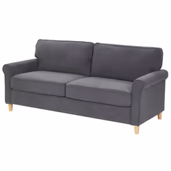 Sofa RONNEBY Velvet Dark Grey 3 Seater