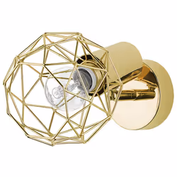 Set of 2 Spotlight Lamps CHENAB Adjustable Metal Gold