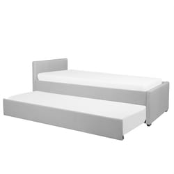 Trundle Bed Fabric MARMANDE 80 x 200 cm (EU Small Single) Light Grey