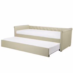 Trundle Bed Fabric LIBOURNE 80 x 200 cm (EU Small Single) Beige