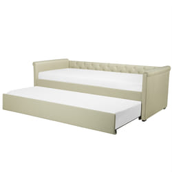 Trundle Bed Fabric LIBOURNE 80 x 200 cm (EU Small Single) Beige