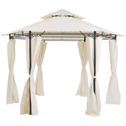 Gazebo PORTEL Metal 350 cm 350 cm Beige