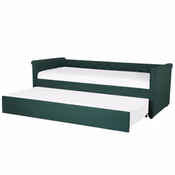 Trundle Bed Fabric LIBOURNE 80 x 200 cm (EU Small Single) Dark Green