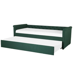 Trundle Bed Fabric LIBOURNE 80 x 200 cm (EU Small Single) Dark Green