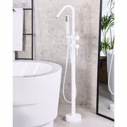 Freestanding Bathtub Faucet VICTORIA White - Additional view 5
