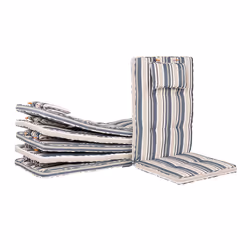 Set of 8 Back/Seat Cushions MAUI 40 x 54 cm Multicolour
