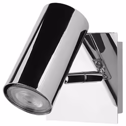 Set of 2 Spotlight Lamps ROSETTA Adjustable Metal Silver