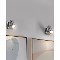 Set of 2 Spotlight Lamps ROSETTA Adjustable Metal Silver