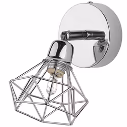 Set of 2 Spotlight Lamps ERMA Adjustable Metal Silver