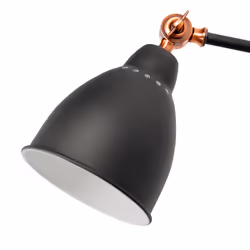 Set of 2 Wall Lamps MISSISSIPPI Adjustable Metal Graphite Grey
