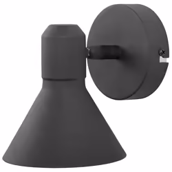 Set of 2 Spotlight Lamps MERSEY Adjustable Metal Black