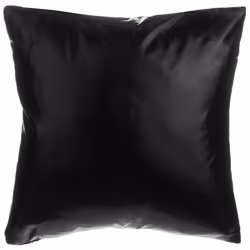 Set of 2 Decorative Cushions ASTER 45 x 45 cm Black Solid