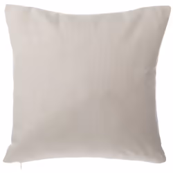 Set of 2 Decorative Cushions GAURA 45 x 45 cm Light Beige Solid