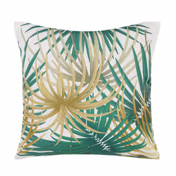Set of 2 Outdoor Cushion Palm Leaf Motif 45 x 45 cm Multicolour GAIANA