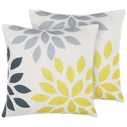 Set of 2 Outdoor Cushions RIALE Floral Pattern 45 x 45 cm Multicolour
