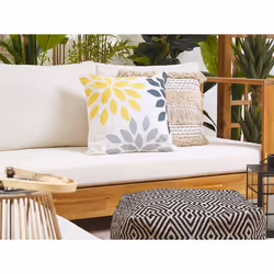 Set of 2 Outdoor Cushions RIALE Floral Pattern 45 x 45 cm Multicolour