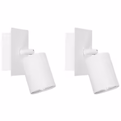 Set of 2 Spotlight Lamps TIGRIS Adjustable Metal White