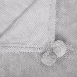 Blanket SAITLER 200 x 220 cm Light Grey