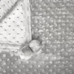 Blanket 200 x 220 cm Light Grey SAMUR